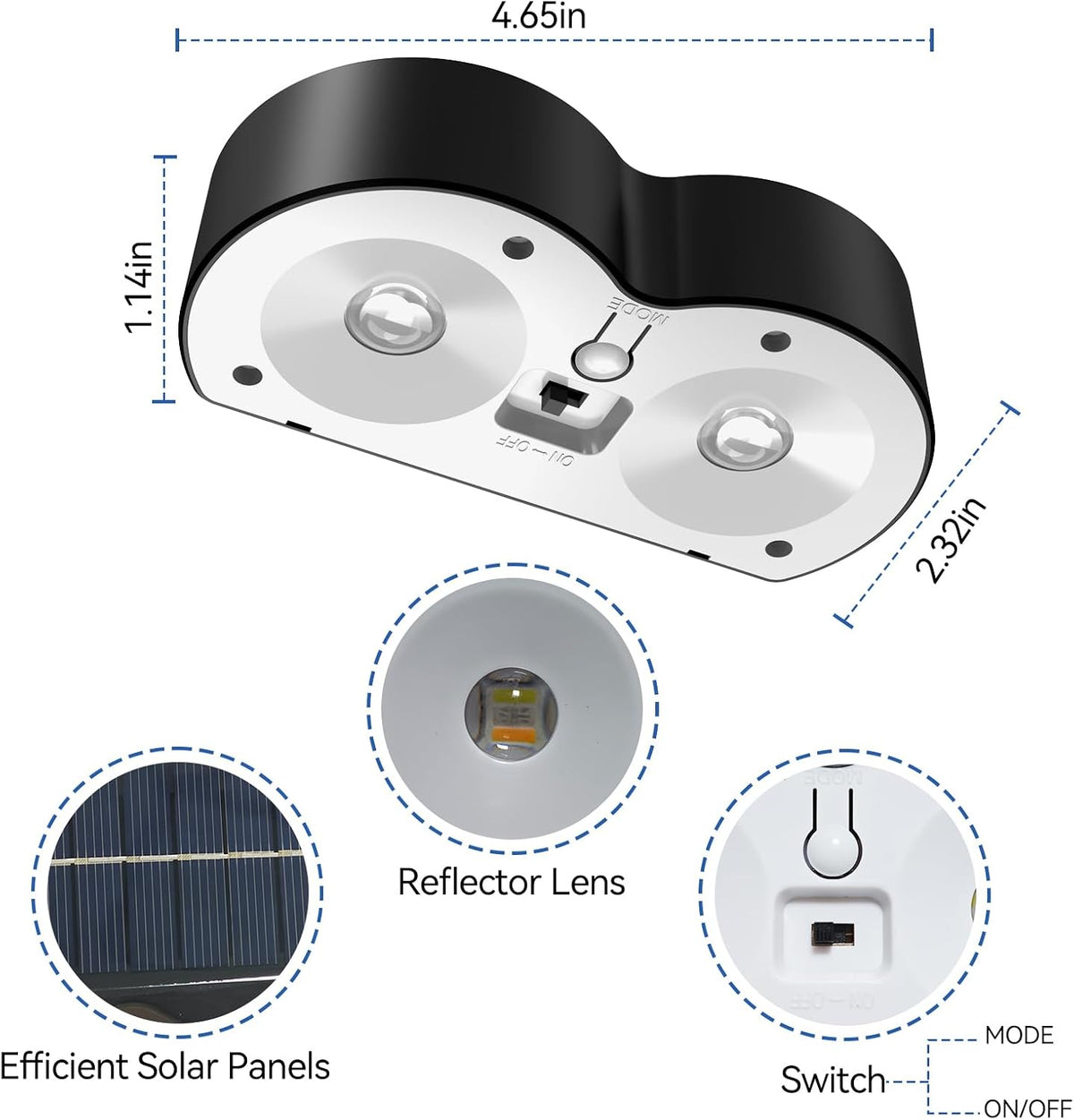 Solar Fence Lights Outdoor,Ip65 Waterproof Outdoor Lights for Pool | 10 Colors & RGB Changing Solar Lights for Fence, Deck, Patio, Porch, Stairs, Holiday（8P）